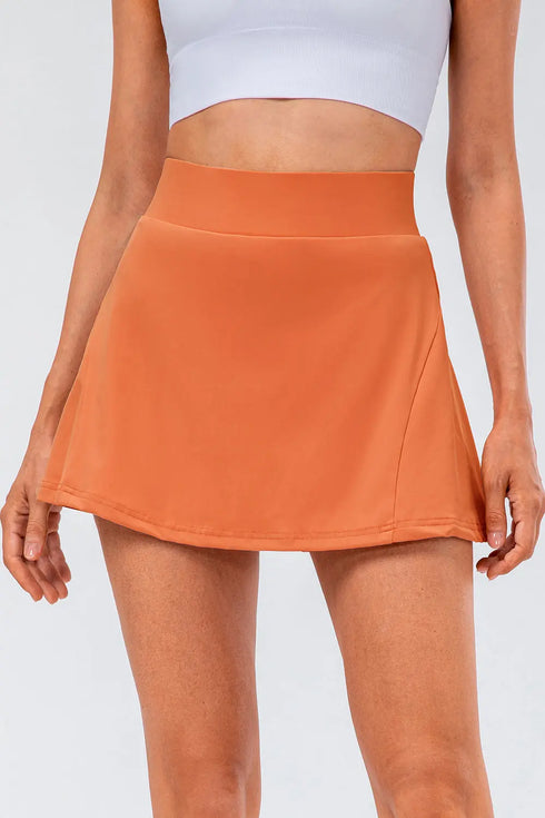 'Maryam' High Waist Pleated Active Skirt - Celes Fashion